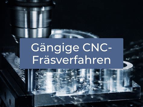 cnc fräsverfahren